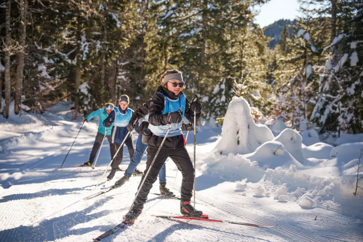 Cours collectifs de ski nordique à l'ESi